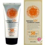3W CLINIC Интенсивный солнцезащитный крем для лица Intensive UV Sunblock Cream SPF50+ PA+++