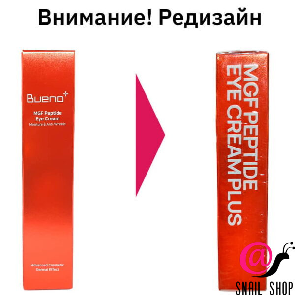 BUENO Регенерирующий пептидный крем для зоны вокруг глаз MGF Peptide Eye Cream