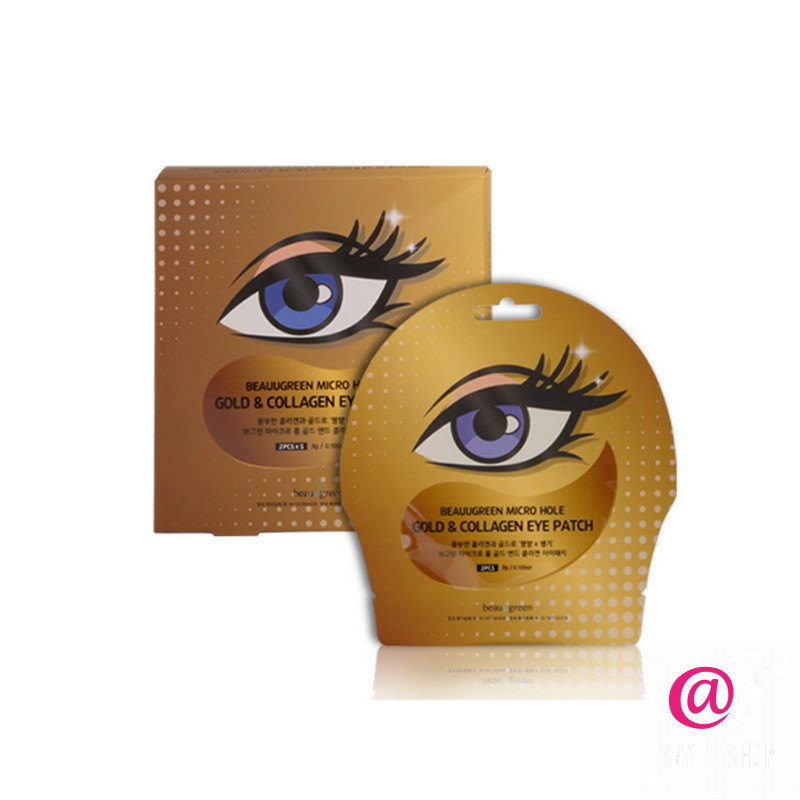 BeauuGreen Патчи под глаза с золотом и коллагеном Micro Hole Eye Patch Gold Collagen
