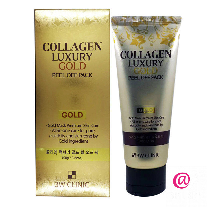 3W CLINIC Золотая маска-плёнка с коллагеном Collagen Luxury Gold Peel Off Pack