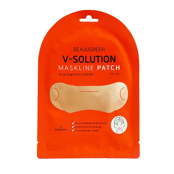 BeauuGreen Маска-патч для коррекции овала лица V-Solution Mask Line Patch
