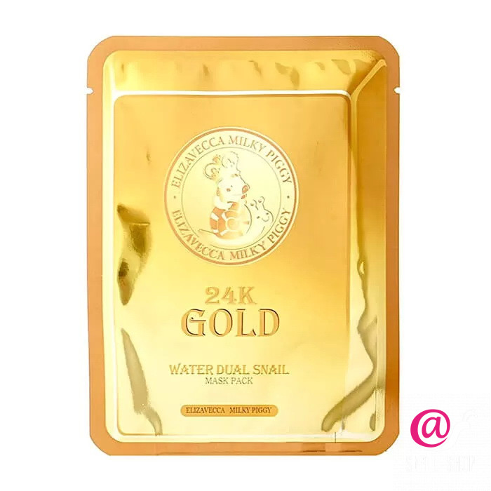 ELIZAVECCA Маска для лица улиточная с золотом 24K Gold Water Dual Snail