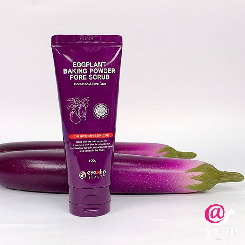 Экстракт баклажана. EYENLIP скраб для лица от черных точек Eggplant Baking Powder Pore Scrub. Enl Eggplant скраб для лица от черных точек Eggplant Baking Powder Pore Scrub 100гр. Скраб с баклажаном EYENLIP. Enl Eggplant скраб для лица от черных точек пробник Baking Powder Pore Scrub 3мл.