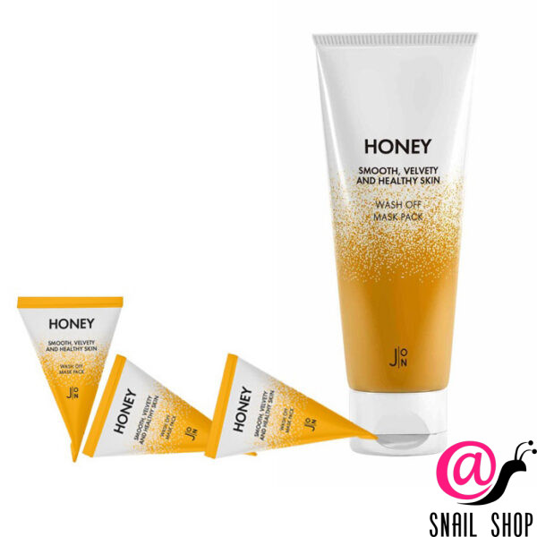 J:ON Маска для лица МЕД Honey Smooth Velvety and Healthy Skin Wash Off Mask Pack
