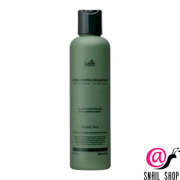 LA'DOR Шампунь для волос с хной от выпадения укрепляющий Pure Henna Shampoo