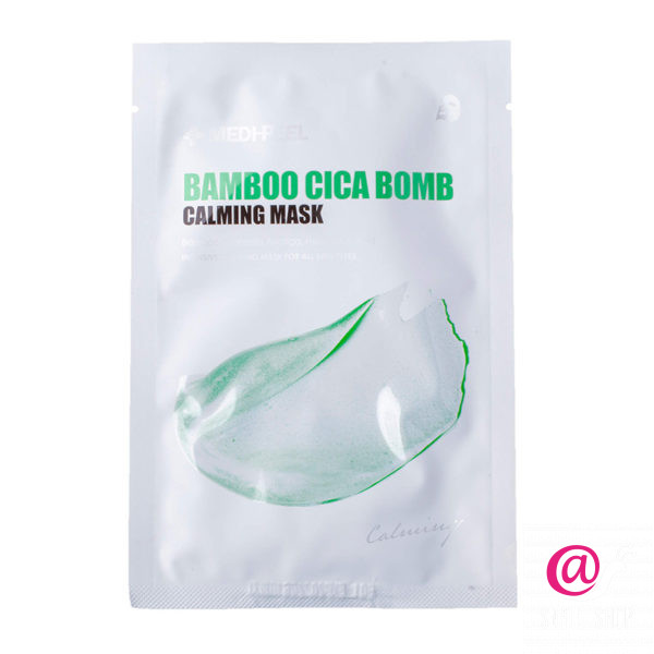 MEDI-PEEL Маска успокаивающая с центеллой и бамбуком - Bamboo cica bomb calming mask