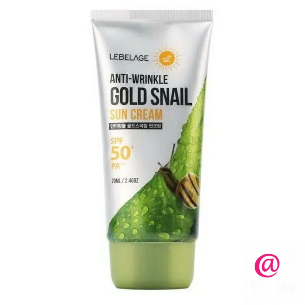 LEBELAGE Солнцезащитный крем против морщин Anti-Wrinkle Gold Snail Sun Cream Spf50+ Pa+++