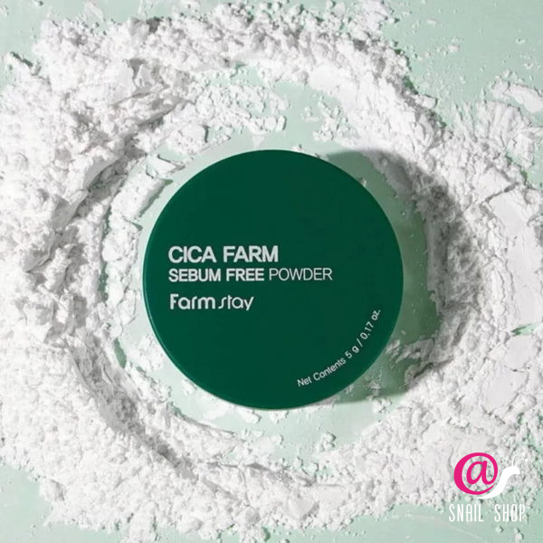 FARMSTAY Матирующая рассыпчатая пудра с центеллой азиатской Cica Farm Sebum Free Powder