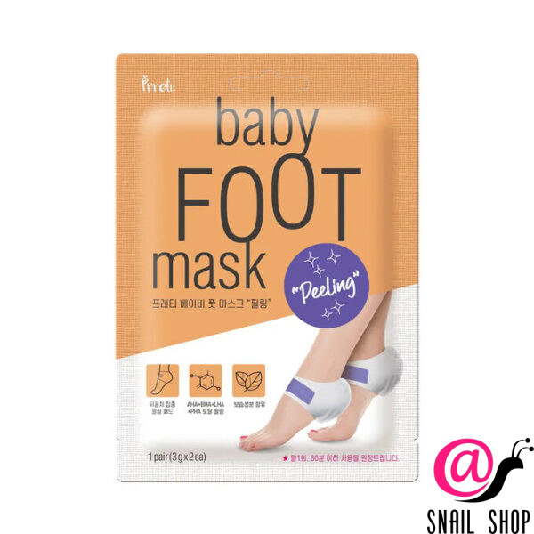 PRRETI Отшелушивающая маска-пилинг для пяток Baby Foot Mask Peeling 1 пара