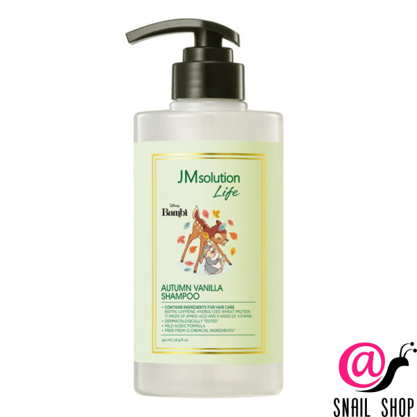 JM SOLUTION Шампунь для волос с ароматом ванили Shampoo Disney Bambi Life Autumn Vanilla