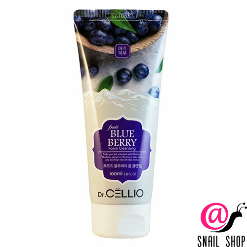 DR. CELLIO Пенка для лица с экстрактом черники Fruit Blueberry Foam Cleansing